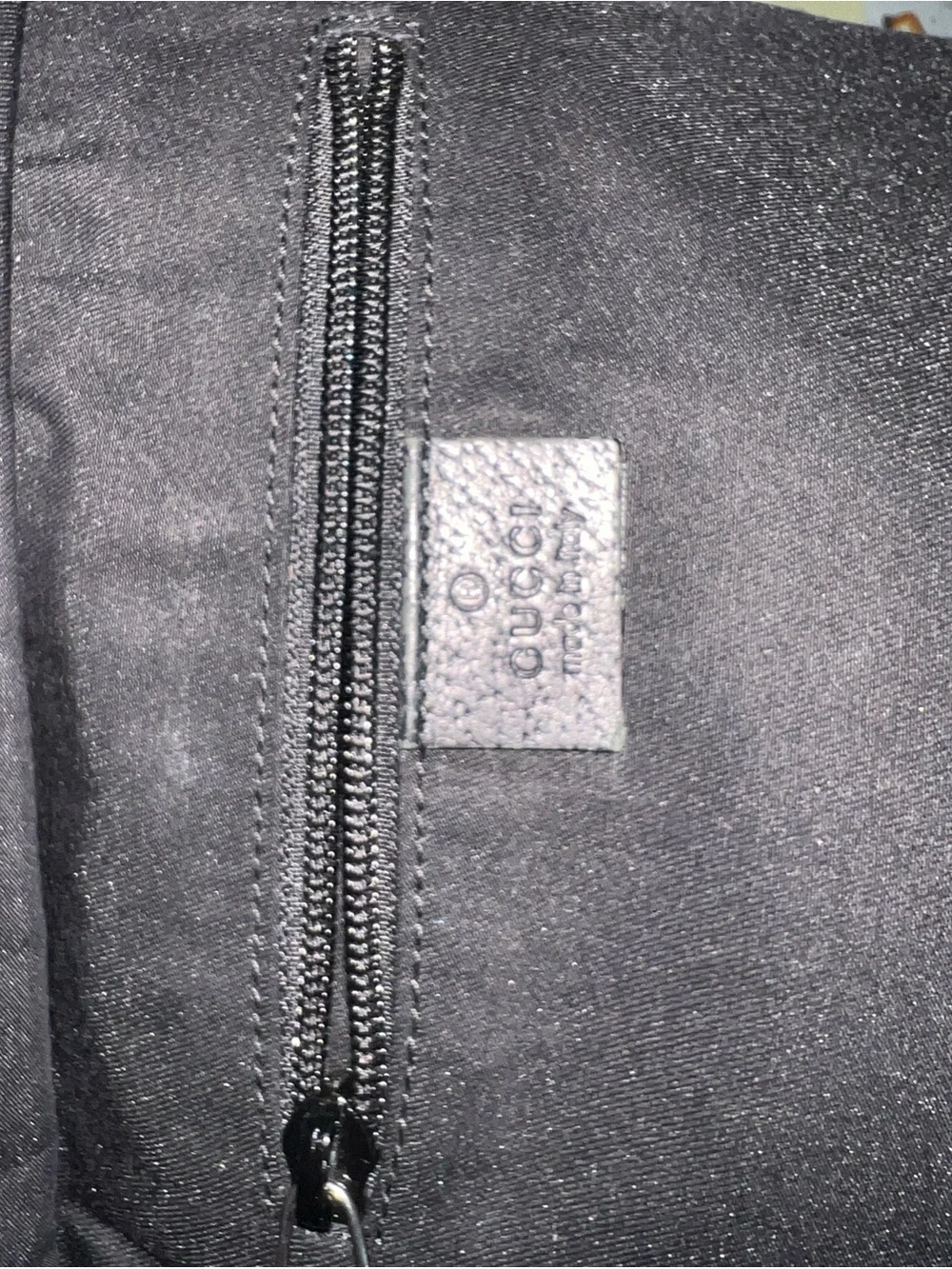 Gucci Black GG Canvas Tote with Green and Red Web Straps